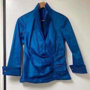 TADASHI Collection Women Blue Blouse